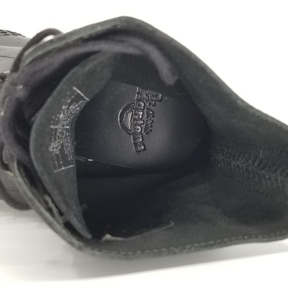 Dr. Martens "Kendra" Black Leather Lace-Up Heeled Boots - Picture 5 of 7